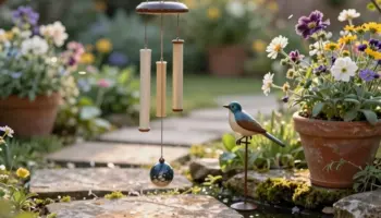unique backyard garden art ideas