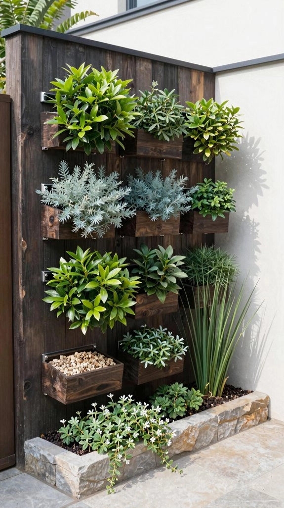 wall mounted planters for privacy