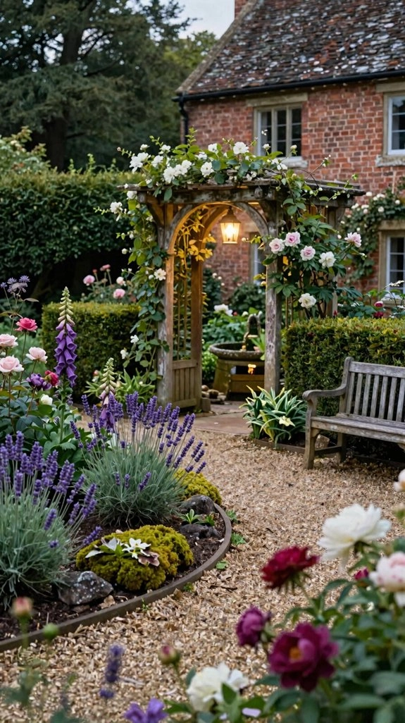 warm low glare garden illumination