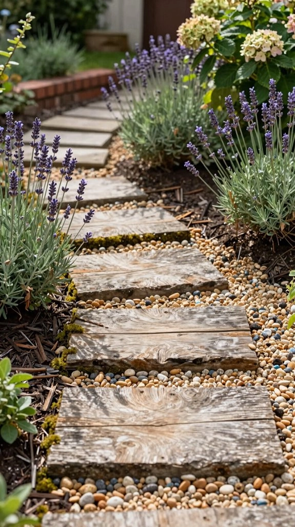 warm woodland diy walkway