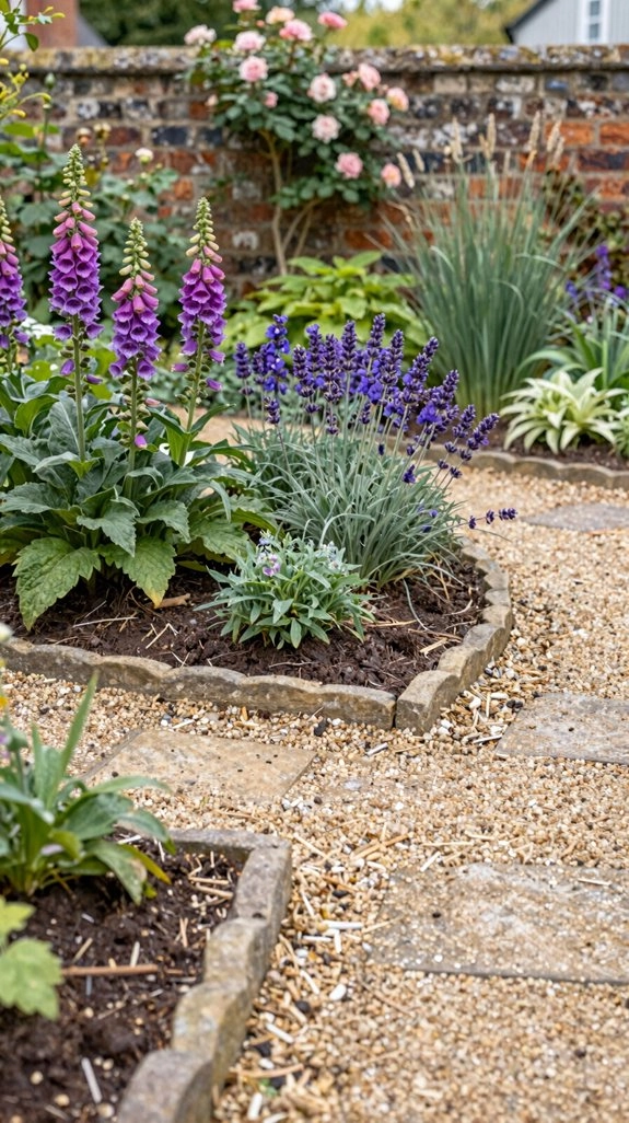 weathered rustic cottage borders