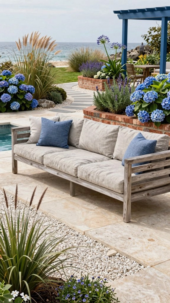 weatherproof garden sectional lounge