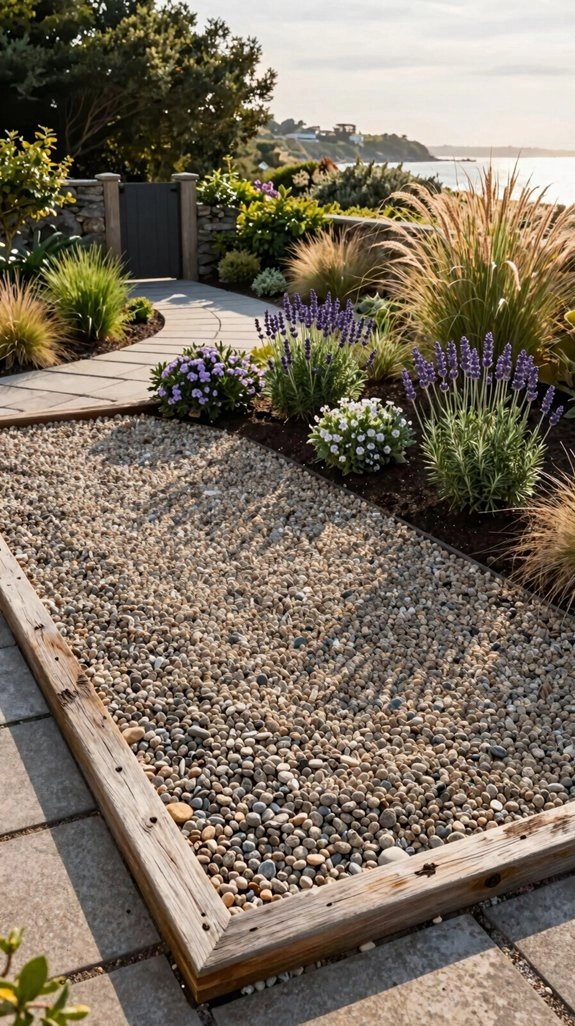 weed barrier compacted gravel patio