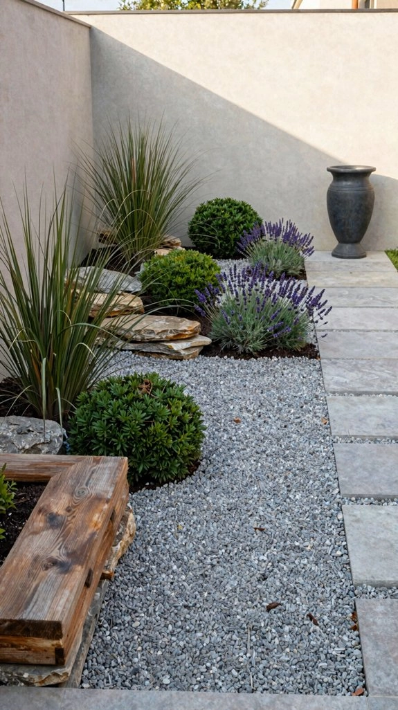 weed proof decorative gravel zones