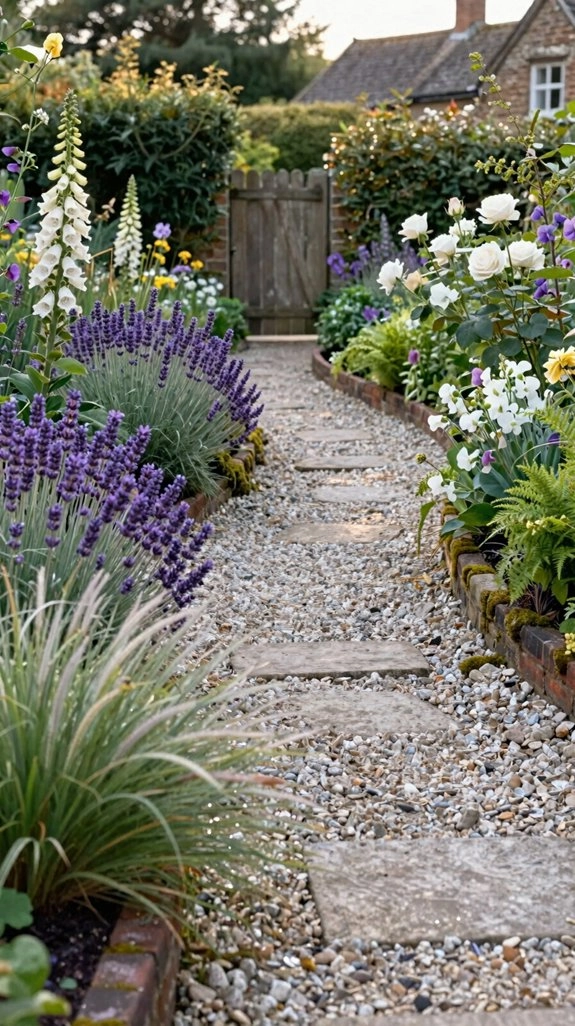 winding cottage garden path