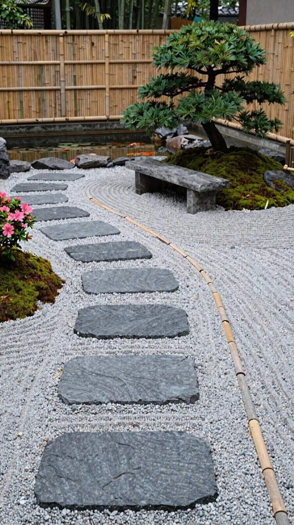 zen garden balanced rhythm pause