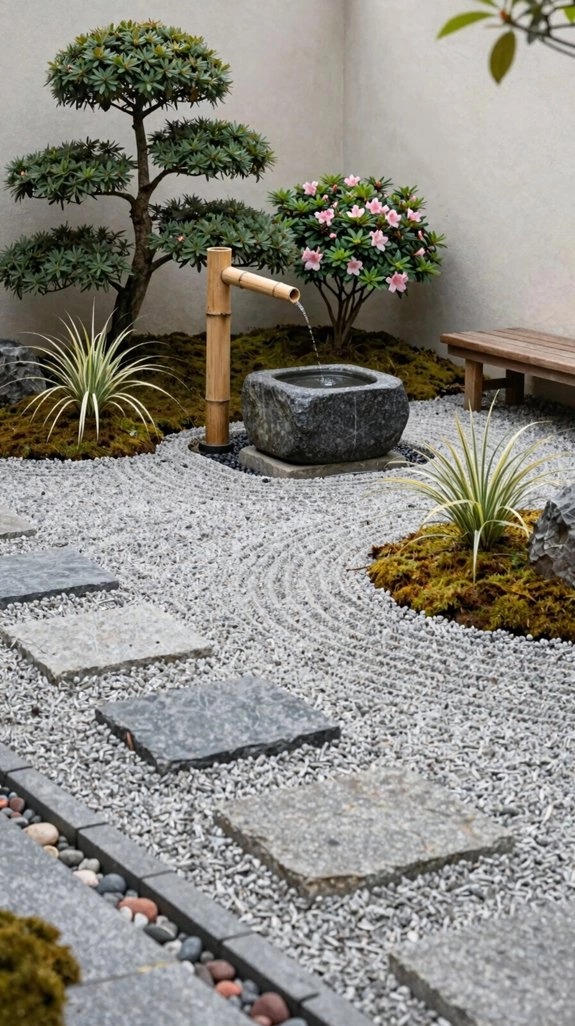 zen garden minimal planting