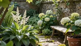 bright inviting small shade garden