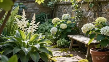 bright inviting small shade garden