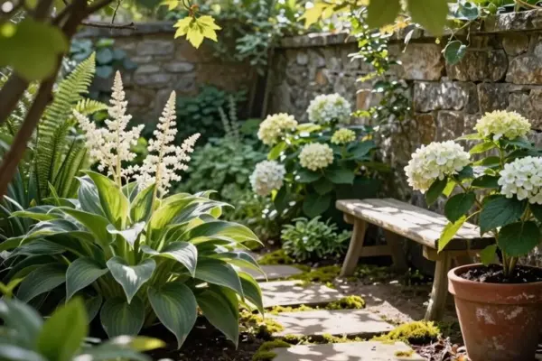 bright inviting small shade garden