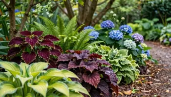 colorful shade garden ideas