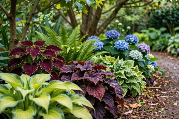 colorful shade garden ideas