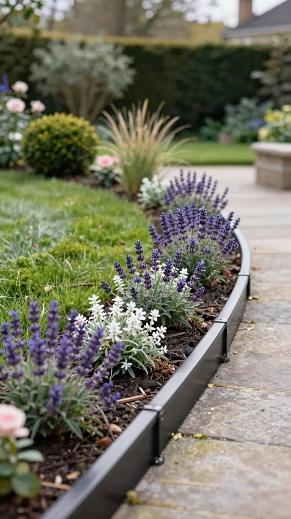 corten steel garden border