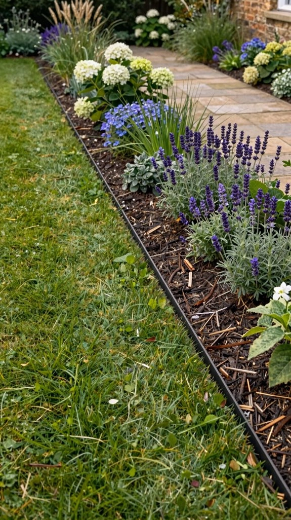 crisp no dig lawn border