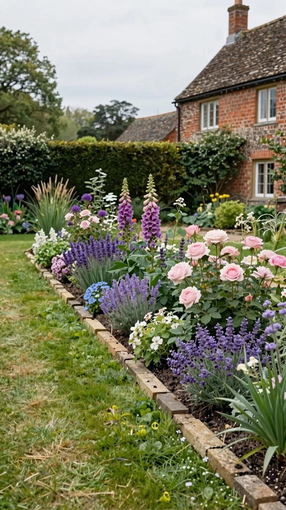 curved cottage border charm