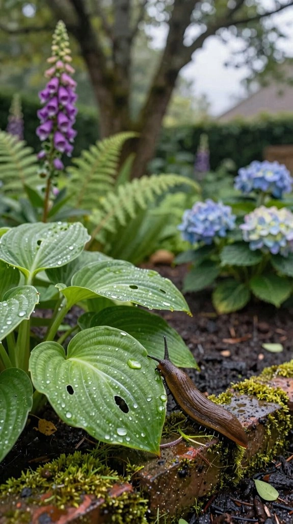 damp shaded gardens breed slugs