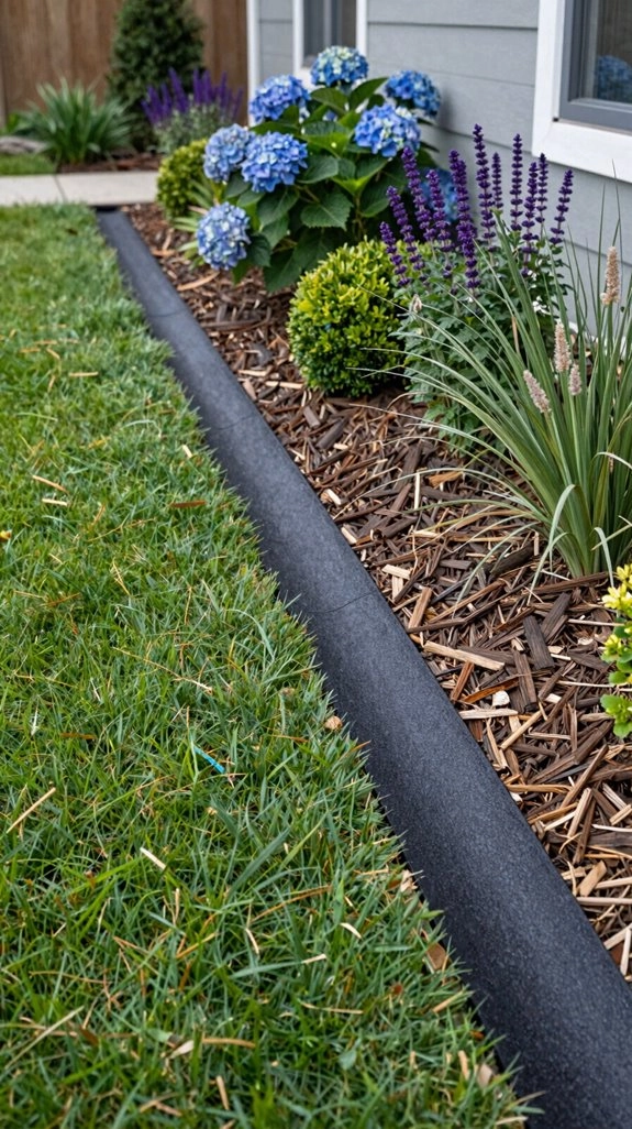 flexible recycled rubber edging
