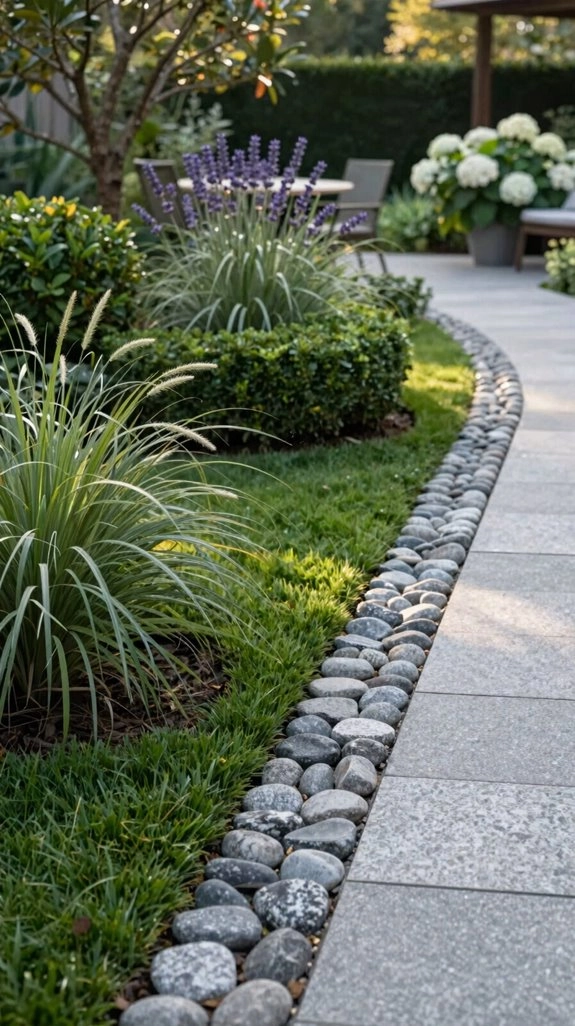 galvanized spike paver border