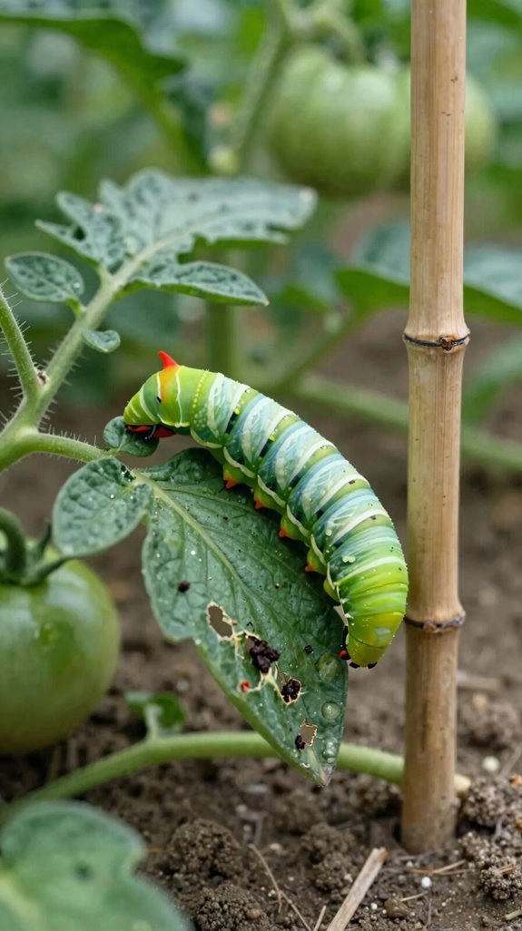 green leaf mimic hornworms