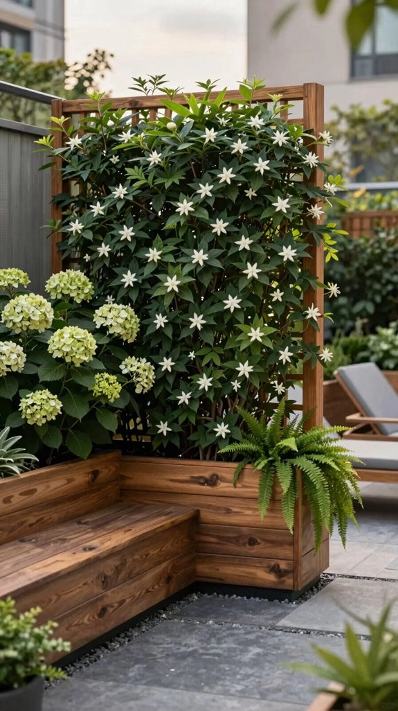 leafy trellis privacy screen