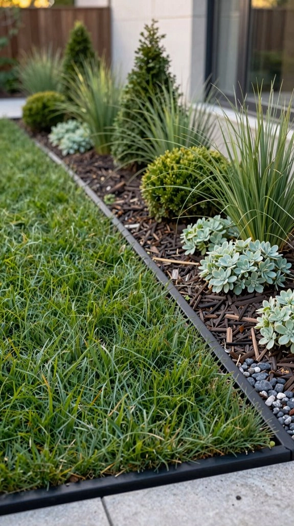 modern edging stays sharp