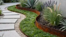 modern lawn edging ideas