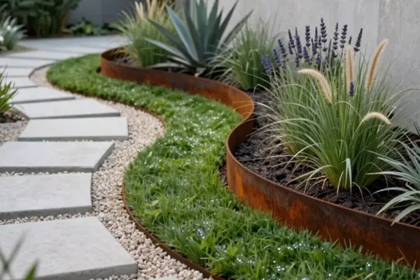 modern lawn edging ideas