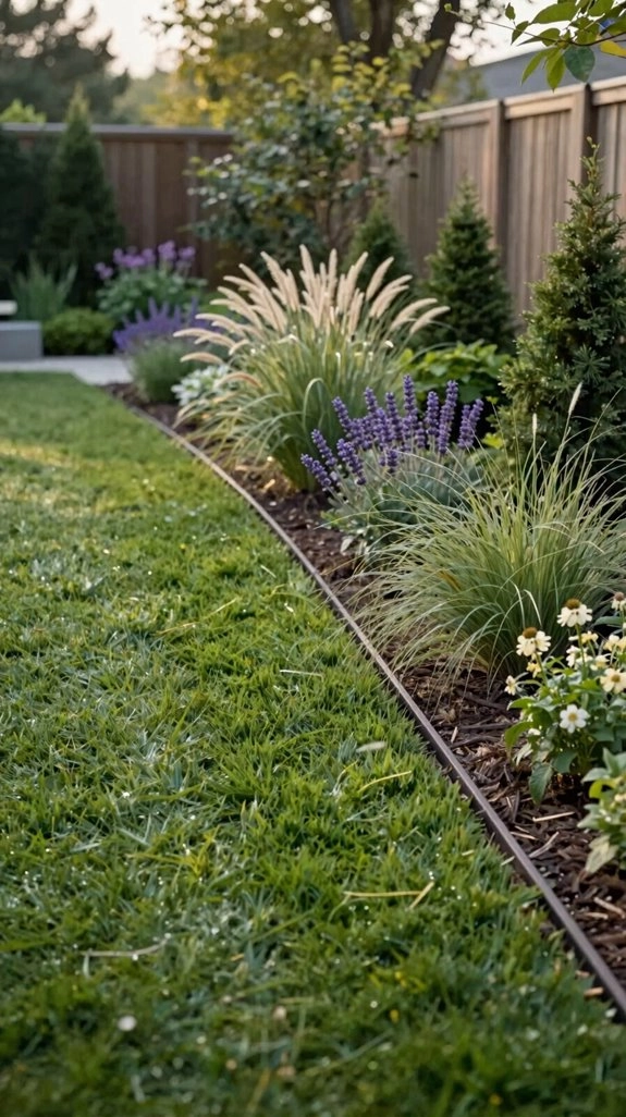 natural curved edging borders