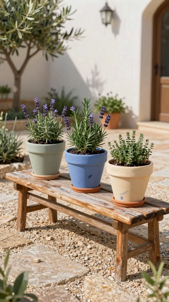 outdoor terra cotta pot painting
