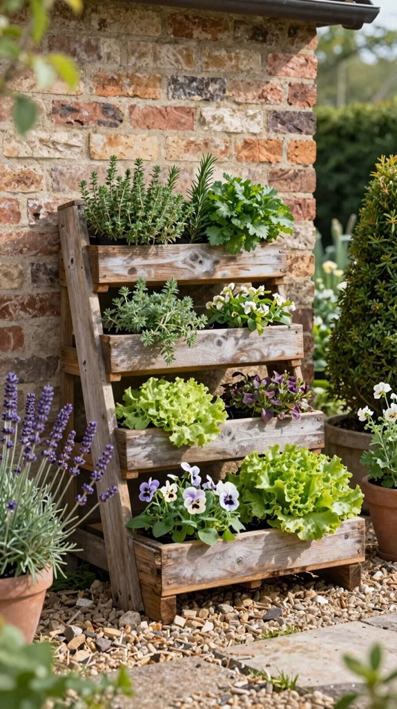 pallet planter with liner