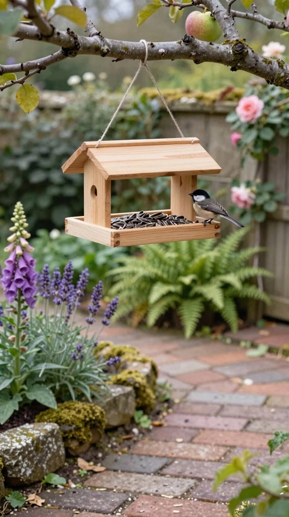 pinecone peanut butter bird feeder