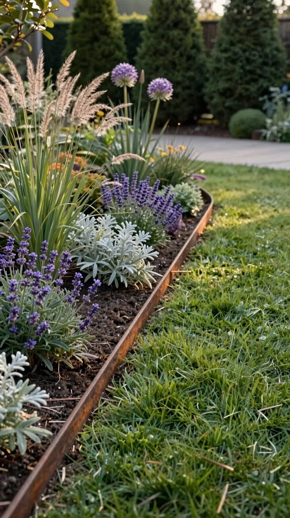 powder coated steel crisp edging