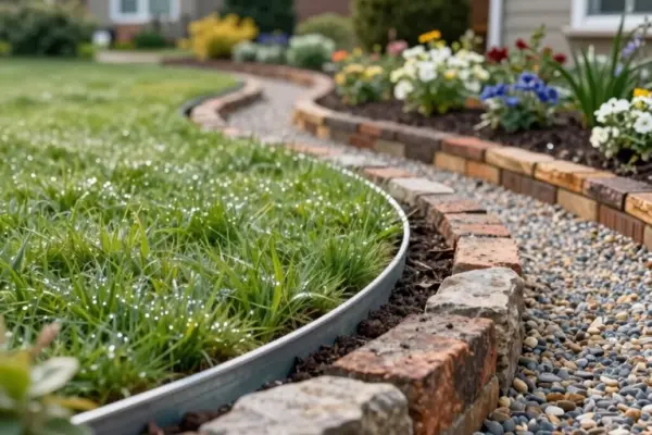 professional clean lawn edging ideas