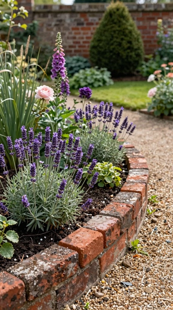 reclaimed border made from glass