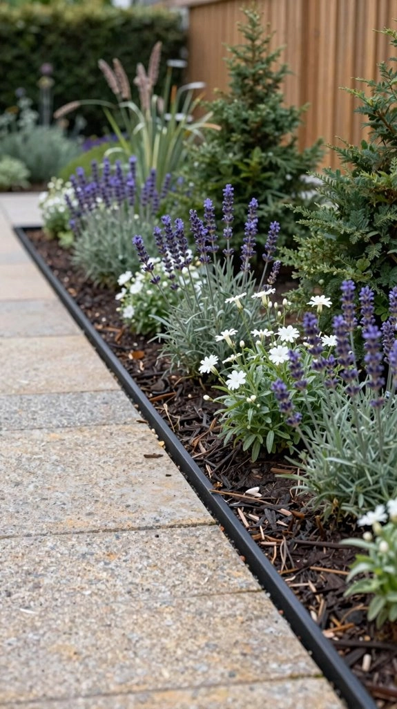 weatherproof no dig steel edging