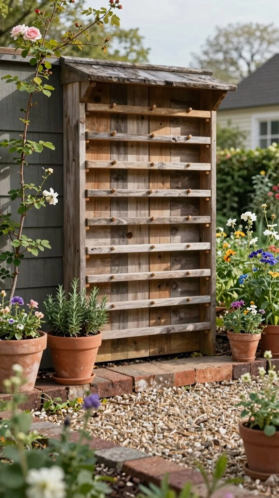 weatherproofed tool rack station